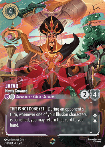 Jafar - Newly Crowned (Enchanted) 210/204 card from Archazia's Island