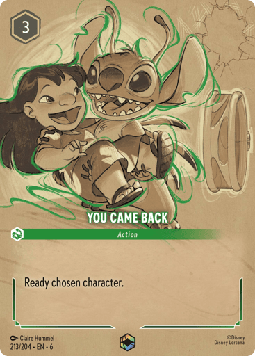 You Came Back (Enchanted) 213/204 card from Azurite Sea