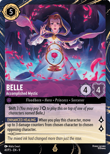 Belle - Accomplished Mystic 41 card from Disney Lorcana Promo Cards