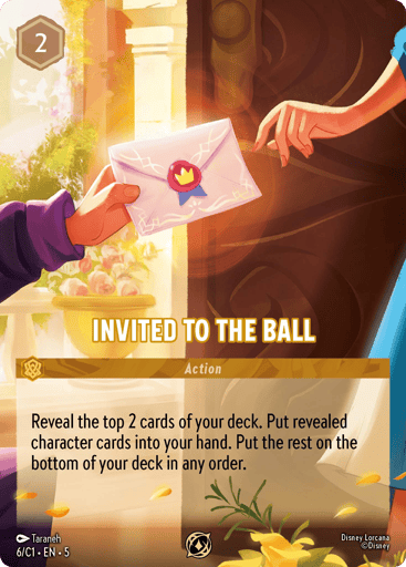 Invited to the Ball 6 card from Disney Lorcana Promo Cards