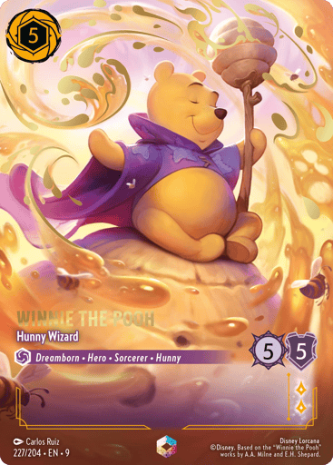 Winnie the Pooh - Hunny Wizard (Enchanted) 227/204 card from Fabled