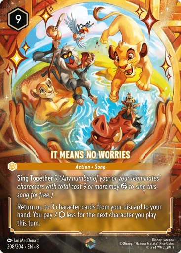 It Means No Worries (Enchanted) 208/204 card from Reign of Jafar