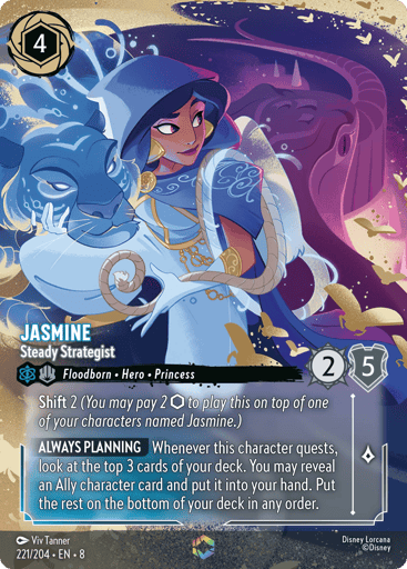 Jasmine - Steady Strategist (Enchanted) 221/204 card from Reign of Jafar