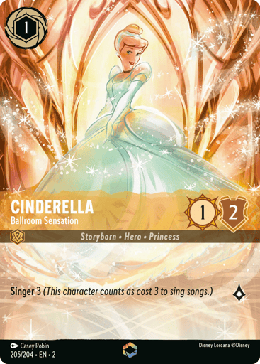 Cinderella - Ballroom Sensation (Enchanted) 205/204 card from Rise of the Floodborn