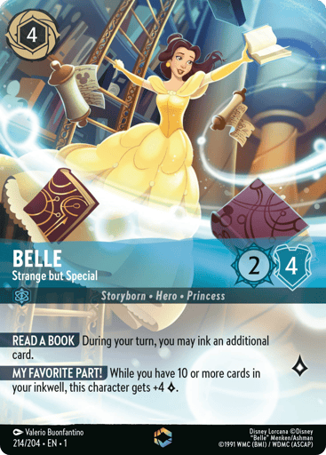 Belle - Strange but Special (Enchanted) 214/204 card from The First Chapter