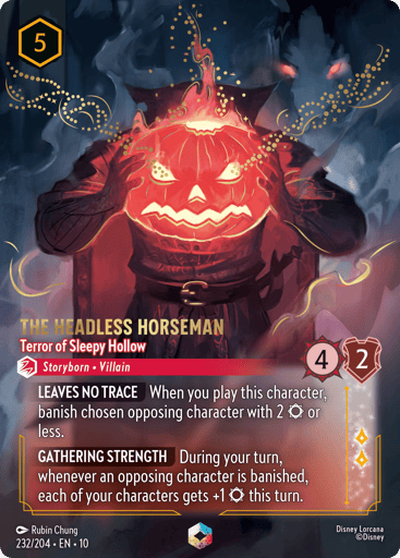 The Headless Horseman - Terror of Sleepy Hollow (Enchanted) 232/204 card from Whispers in the Well