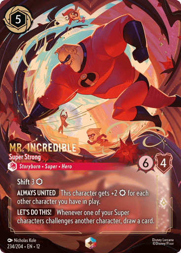 Mr. Incredible - Super Strong (Enchanted) 234/204 card from Wilds Unknown