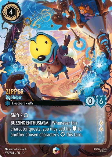 Zipper - Big Helper (Enchanted) 235/204 card from Wilds Unknown