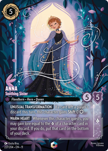 Anna - Soothing Sister (Enchanted) 227/204 card from Winterspell