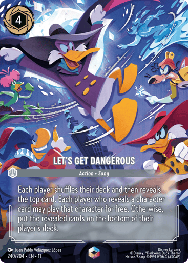 Let's Get Dangerous (Enchanted) 240/204 card from Winterspell