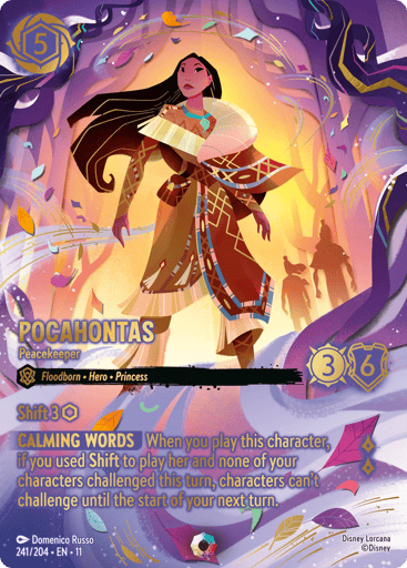 Pocahontas - Peacekeeper (Iconic) 241/204 card from Winterspell