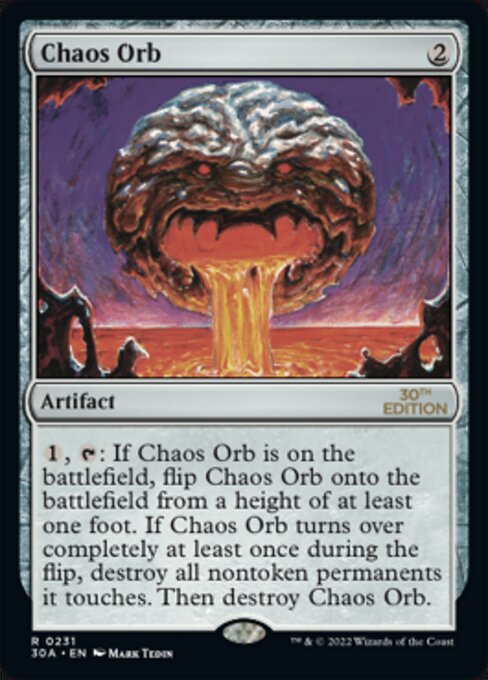 Chaos Orb 231 card from 30th Anniversary Edition