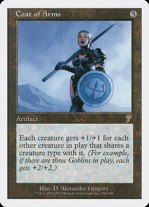 Coat of Arms 290 card from 7th Edition
