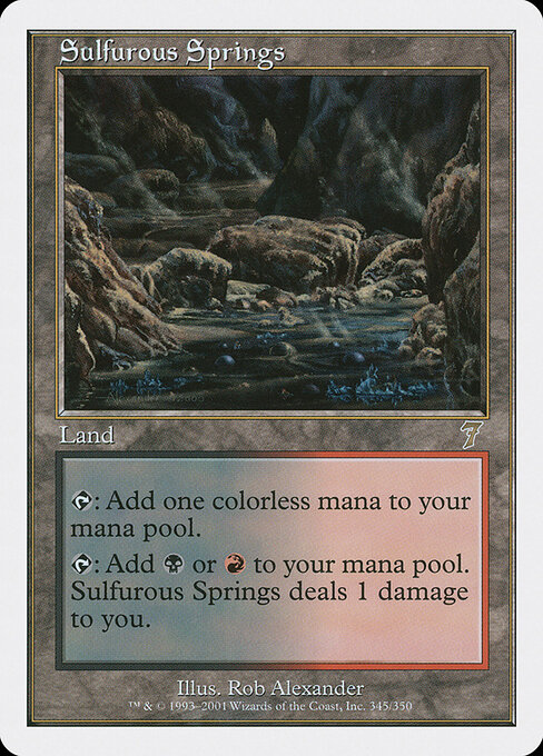 Sulfurous Springs 345 card from 7th Edition