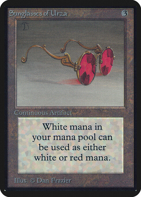Sunglasses of Urza card from Alpha Edition