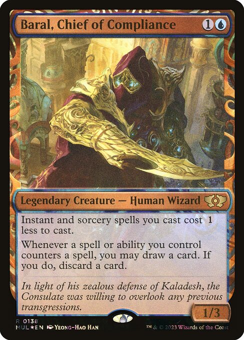 Baral, Chief of Compliance (Serial Numbered) 138 card from March of the Machine: Multiverse Legends