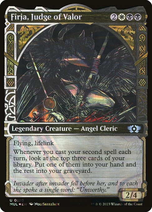 Firja, Judge of Valor (Serial Numbered) 170 card from March of the Machine: Multiverse Legends