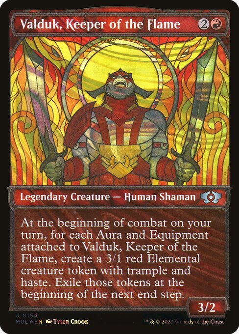 Valduk, Keeper of the Flame (Serial Numbered) 154 card from March of the Machine: Multiverse Legends