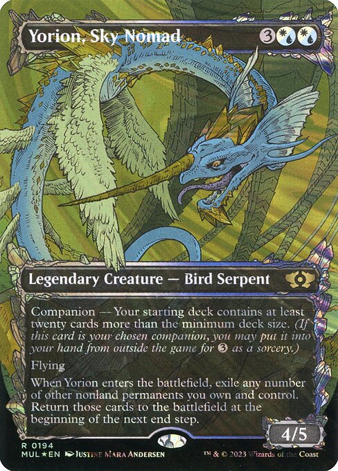 Yorion, Sky Nomad (Serial Numbered) 194 card from March of the Machine: Multiverse Legends