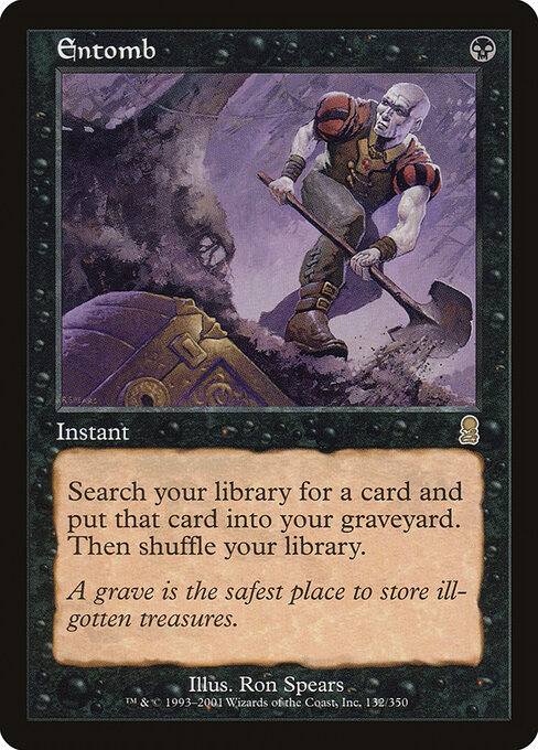 Entomb 132 card from Odyssey