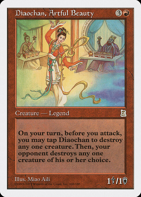 Diaochan, Artful Beauty 108 card from Portal Three Kingdoms