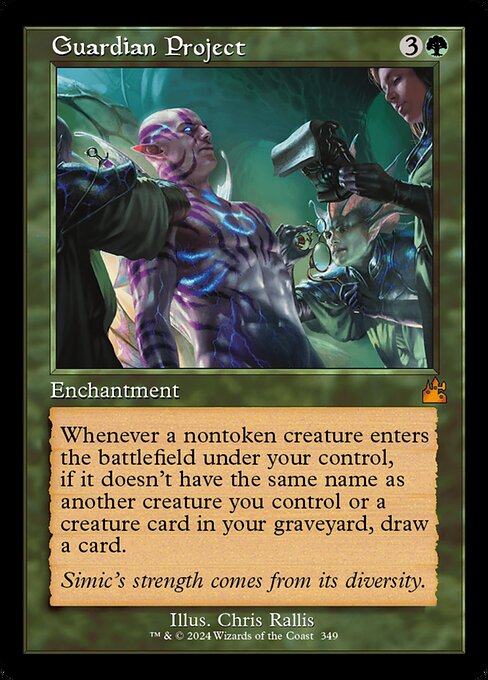 Guardian Project (Retro Frame) (Serial Numbered) 349 card from Ravnica Remastered