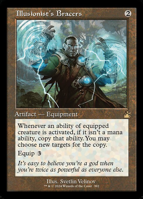 Illusionist's Bracers (Retro Frame) (Serial Numbered) 392 card from Ravnica Remastered