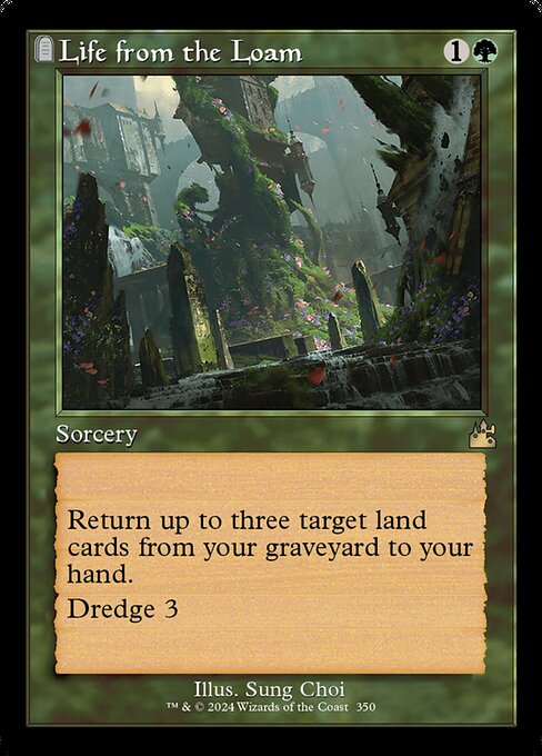 Life from the Loam (Retro Frame) (Serial Numbered) 350 card from Ravnica Remastered
