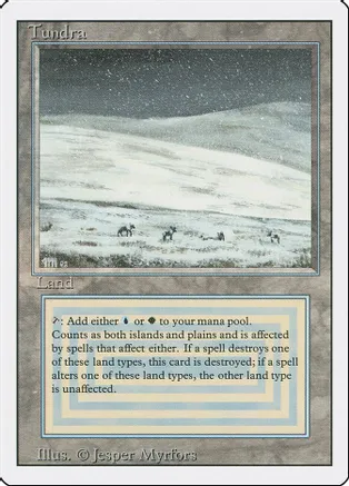 Tundra card from Revised Edition