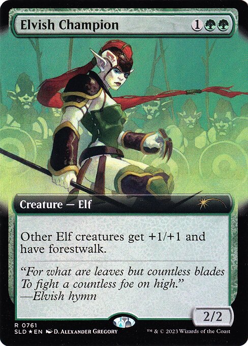 Elvish Champion (Extended Art) 761 card from Secret Lair Drop Series