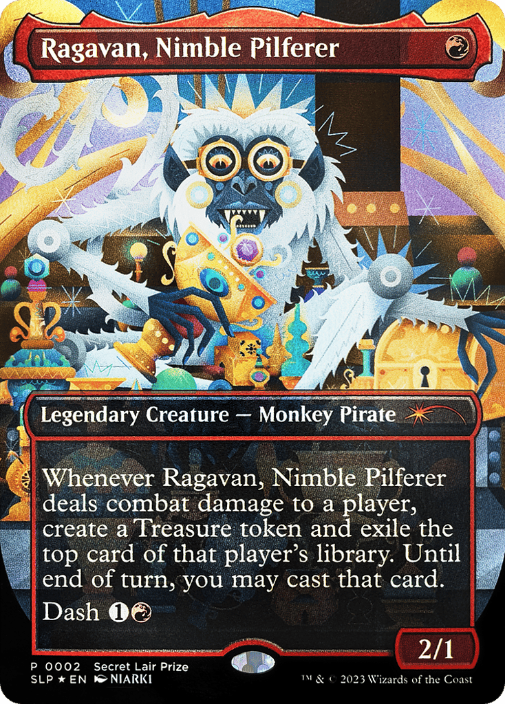 Ragavan, Nimble Pilferer 2 card from Secret Lair Showdown