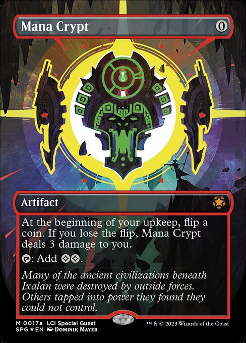 Mana Crypt (0017a) (Borderless) 17a card from Special Guests