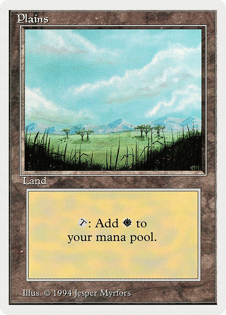 Plains (B) 293 card from Summer Magic