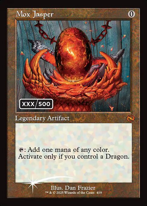 Mox Jasper (Serial Numbered) 419 card from Tarkir: Dragonstorm