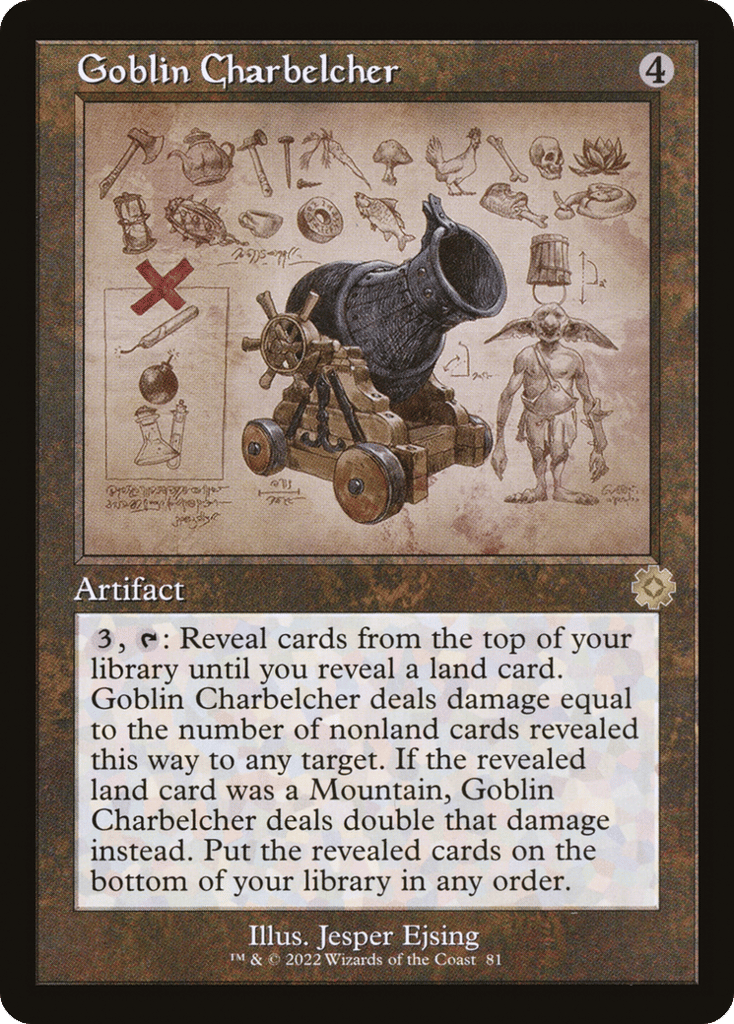 Goblin Charbelcher (Schematic) (Serial Numbered) 81 card from The Brothers' War: Retro Frame Artifacts