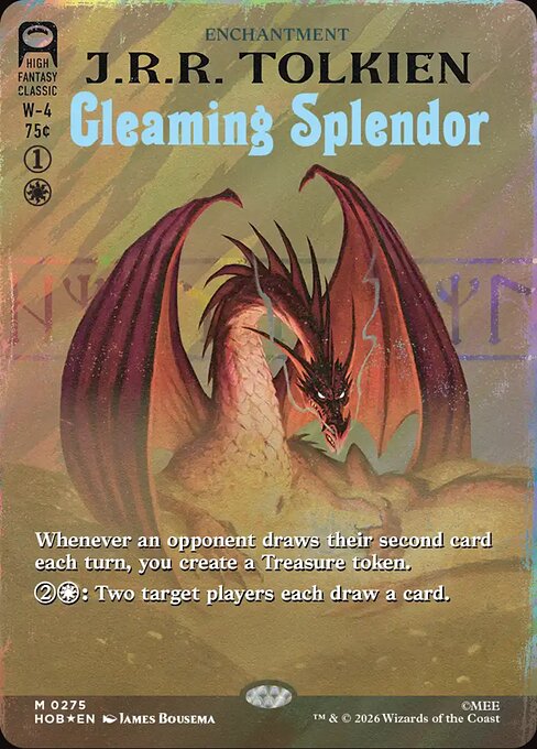 Gleaming Splendor (Borderless) (Surge Foil) 275 card from The Hobbit