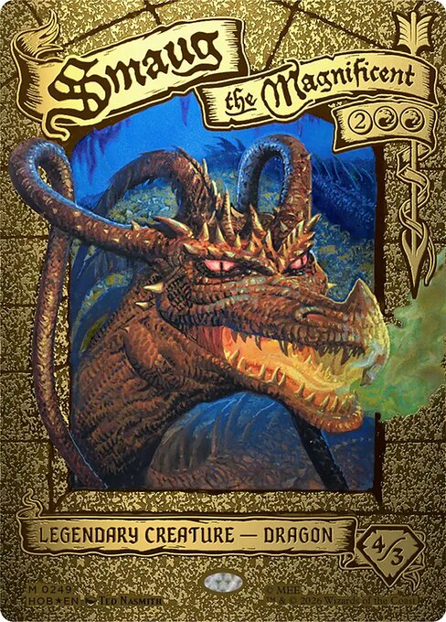 Smaug the Magnificent (Borderless) 249 card from The Hobbit