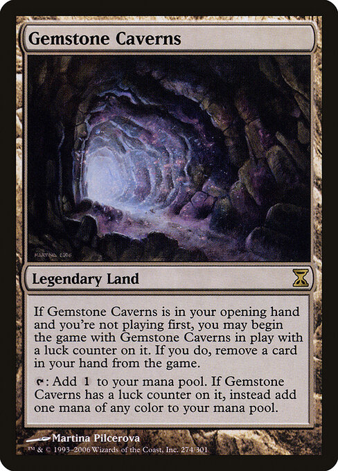 Gemstone Caverns 274 card from Time Spiral