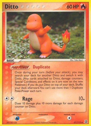 Ditto (Charmander) 37/113 card from Delta Species