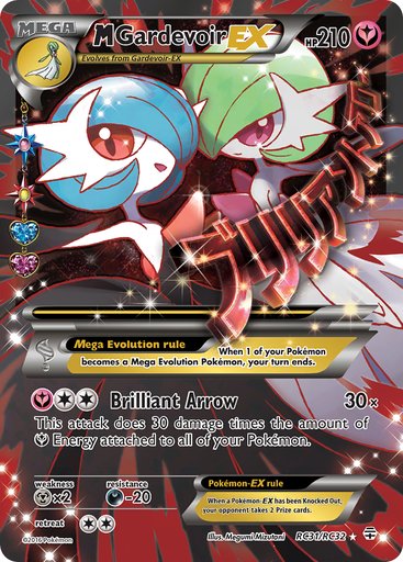 M Gardevoir EX (Full Art) RC31/RC32 card from Generations: Radiant Collection