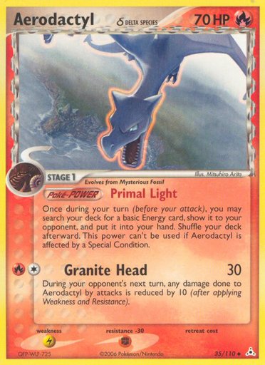 Aerodactyl (Delta Species) 35/110 card from Holon Phantoms