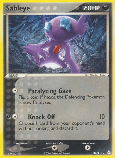 Sableye 31/110 card from Holon Phantoms