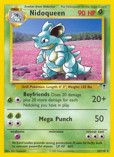 Nidoqueen 032/110 card from Legendary Collection