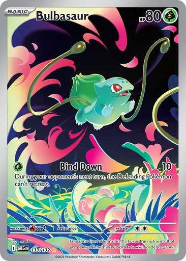 Bulbasaur 133/132 card from ME01: Mega Evolution