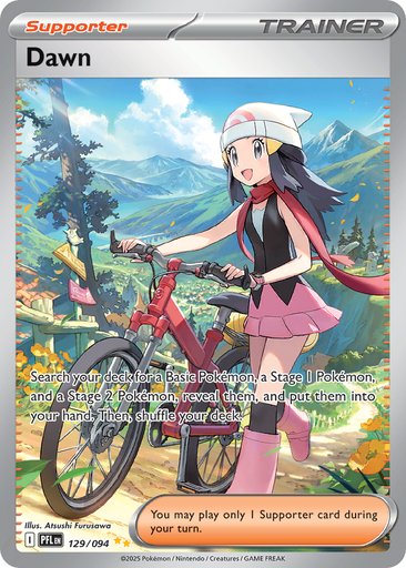 Dawn 129/094 card from ME02: Phantasmal Flames