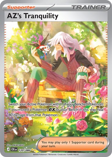 AZ's Tranquility 120/086 card from ME04: Chaos Rising