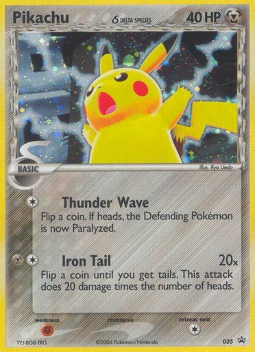 Pikachu (Delta Species) (Value Pack) 035 card from Nintendo Promos