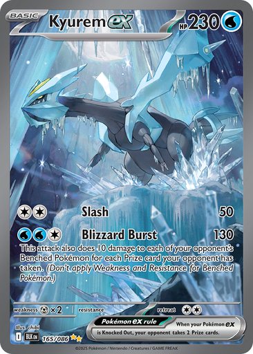 Kyurem ex 165/086 card from SV: Black Bolt