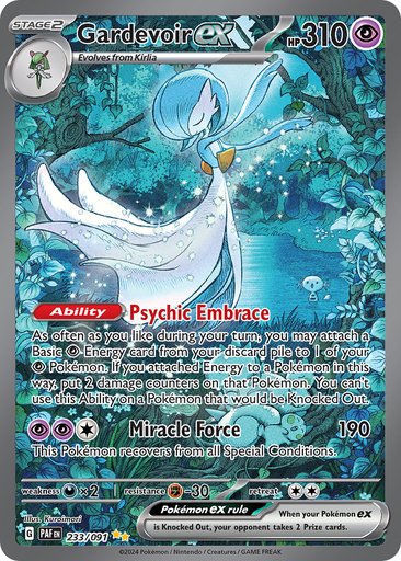 Gardevoir ex 233/091 card from SV: Paldean Fates