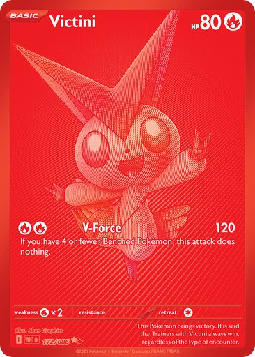 Victini 172/086 card from SV: White Flare